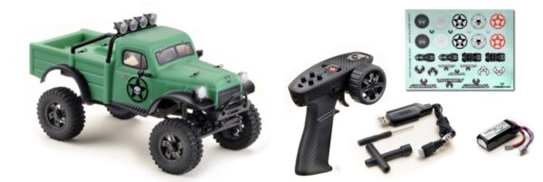1:18 EVO Crawler "Power Wagon V2" 2-gear green RTR