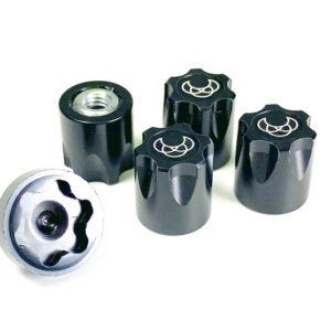 RC Crawler wheels 1:10 Alu. Hub Nut M4 black (4)