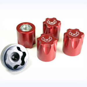 RC Crawler wheels 1:10 Alu. Hub Nut M4 red (4)