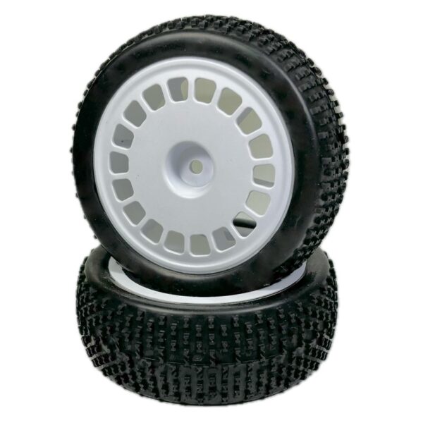 1:10 Buggy Wheel Set "Mini Block" front white (2)