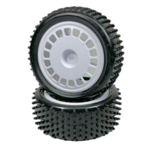1:10 Buggy Wheel Set "Mini Pin" front white (2)
