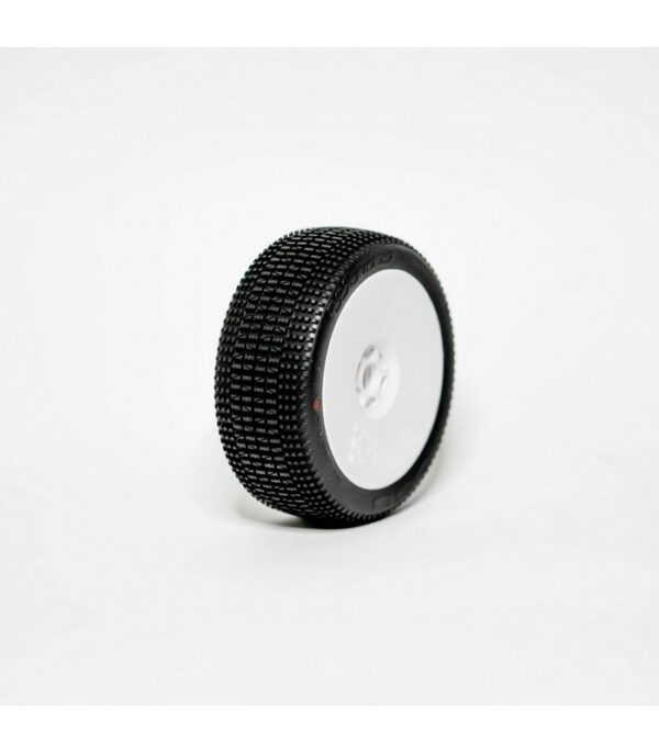 1:8 BUGGY WIND HARD PRE-MOUNTED WHITE 2PCS ""B1COMPOUND""