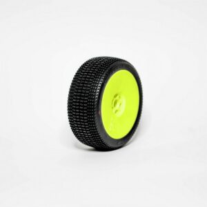 1:8 BUGGY WIND HARD PRE-MOUNTED YELLOW 2PCS ""B1COMPOUND""