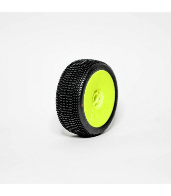 1:8 BUGGY WIND HARD PRE-MOUNTED YELLOW 2PCS ""B1COMPOUND""