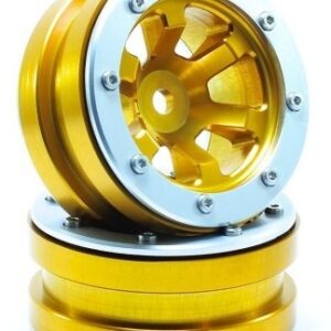 RC Crawler wheels Beadlock Wheels PT- Claw Gold/Silver 1.9 (2 pcs)