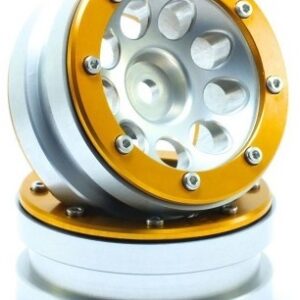 RC Crawler wheels Beadlock Wheels PT- Ecohole Silver/Gold 1.9 (2 pcs)