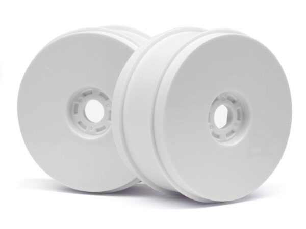 HB 1/8 BUGGY DISH WHEELS V2 (WHITE/4pcs)