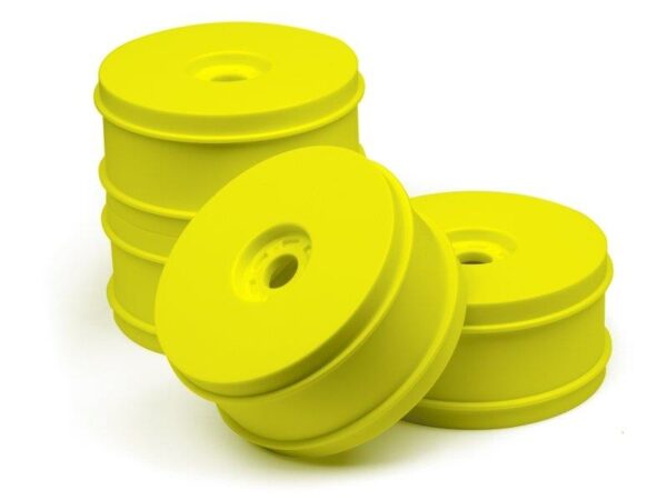 HB 1/8 BUGGY DISH WHEELS V2 (YELLOW/4pcs)