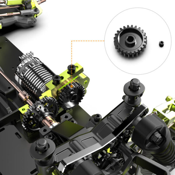 Rlaarlo Parts: Metal Pinion Gear, 24T?M1? For RZ001 For terminator
