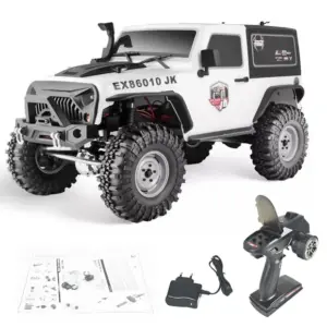 RGT EX86010-JK 1/10 RC Crawler Truck - White