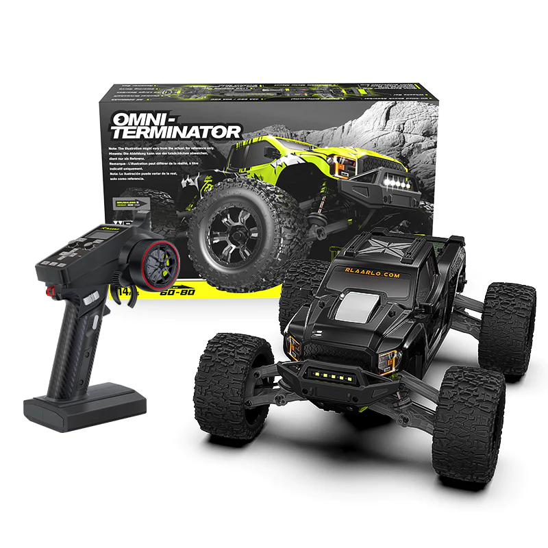 Rlaarlo Omni-Terminator Alloy MINI 1:10 Scale Brushless Monster Truck, RZ001B-A