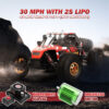 Rlaarlo AM-D12 1/12 RTR Brushless RC Desert Truck , Max 45MPH Fast RC Car (gold/yellow) - Image 21