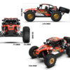 Rlaarlo AM-D12 1/12 RTR Brushless RC Desert Truck , Max 45MPH Fast RC Car (gold/yellow) - Image 22