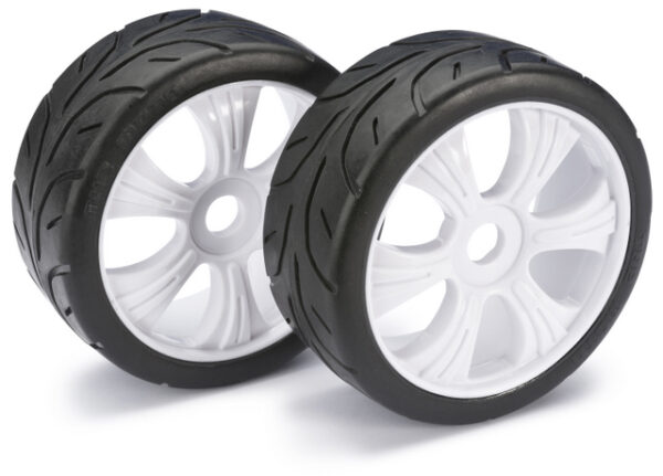 Wheel Set LP Buggy "Street" white 1:8 (2)
