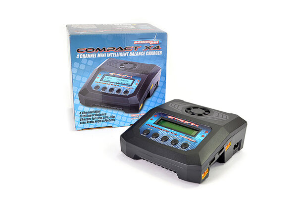 etronix powerpal compact x4 ac/dc charger (uk plug)